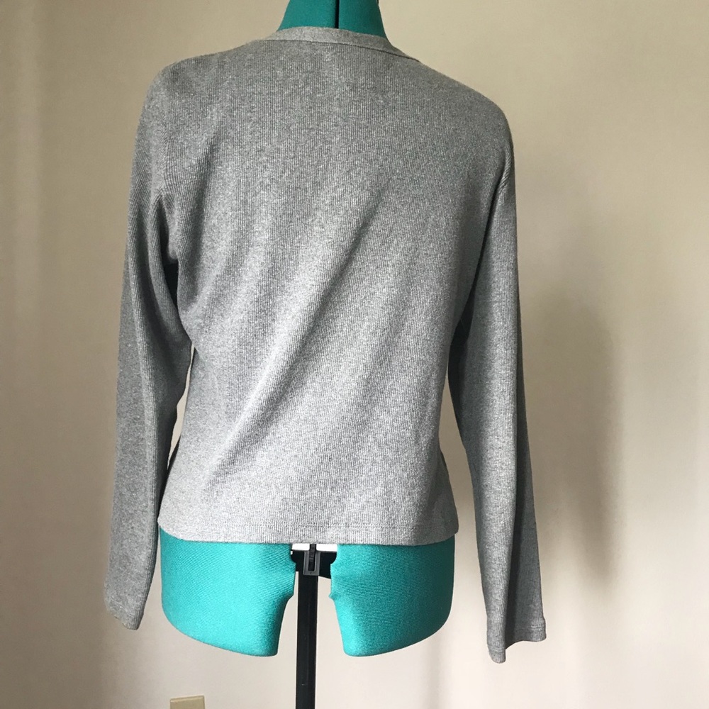 SOLDGray Button-up Sweater by Express Bleus sz L - Picture 4 of 4